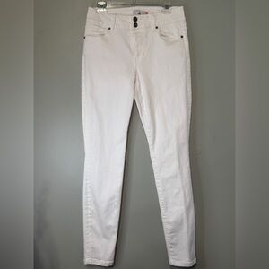 CABI Cinch Skinny White Denim Jeans‎ Women’s Size 8